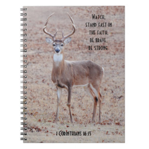 Grote en mooie Wilde Buck Deer Prayer Journal Notitieboek