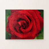 Grote enkele rode rog dicht legpuzzel (Horizontaal)