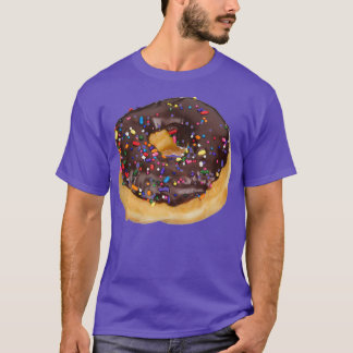 Grote enorme chocolade Frosted sprinkle donut T-shirt