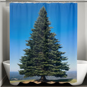 Grote Enorme Pine Tree Natuur Lover Woodland Escap Douchegordijn