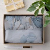 Grote etherische witte bloemenboeket decoupage tissuepapier (Geschenk)