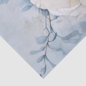 Grote etherische witte bloemenboeket decoupage tissuepapier (Detail)