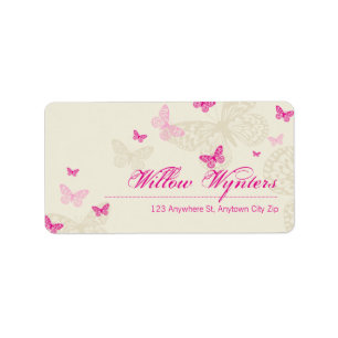 GROTE ETIKETZEGELS :: Vlinders 4 Etiket