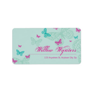 GROTE ETIKETZEGELS :: Vlinders 5 Etiket