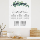 Grote Eucalyptus Berry 5-tabel Zitkuur Poster (Keuken)