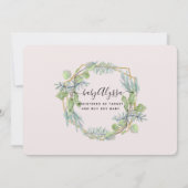 Grote Eucalyptus-vulling Virtuele babymeisjesdouch Kaart (Achterkant)