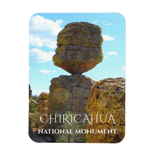 Grote evenwichtige rots, Chiricahua National Monum Magneet (Verticaal)