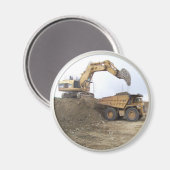 Grote excavator/pompelwagen magneet (Voorkant / Achterkant)