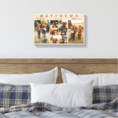 Grote familie collage foto canvas (Insitu (Slaapkamer))