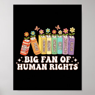Grote Fan Mensenrechten Gelijkheid Kunstwerk Poster
