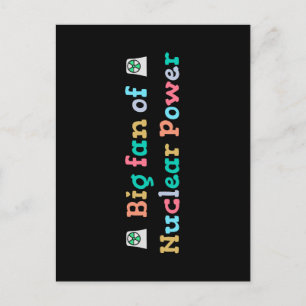 Grote fan van kernenergie briefkaart