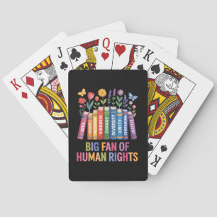 Grote fan van mensenrechten  pokerkaarten
