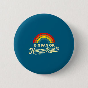 Grote fan van mensenrechten ronde button 5,7 cm