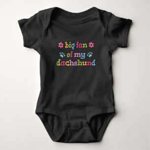 Grote fan van mijn Dachshund Romper