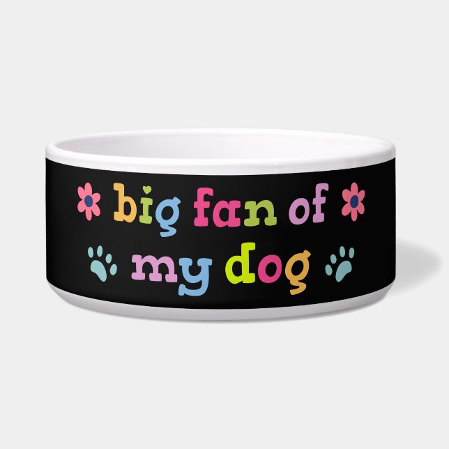 Grote fan van mijn hond voerbakje (Voorkant)