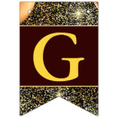 Grote Faux Gold Glitter-ballonnen opnieuw openen Vlaggetjes (Eerste vlag)