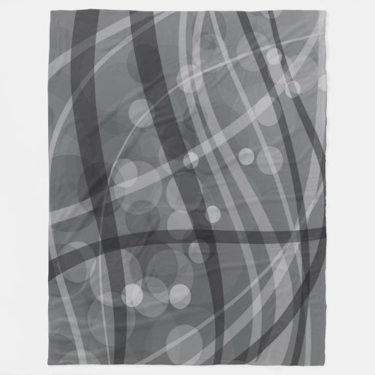 Grote Fleece deken, modern, abstract, grijs (Voorkant)
