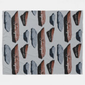 Grote fleece deken: Stone's Throw (Voorkant (Horizontaal))