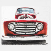 Grote Fleece Deken Vrachtwagen (Voorkant (Horizontaal))