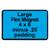 Grote Flex Magnet Sjabloon Vertical Fit Black BG Magneet (Horizontaal)