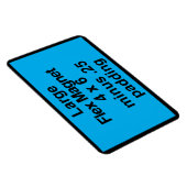 Grote Flex Magnet Sjabloon Vertical Fit Black BG Magneet (Rechterzijde)