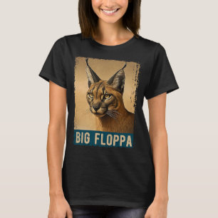 Grote Floppa voor Kids Meme Schattige Caracal Cat T-shirt