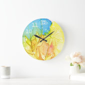 Grote  "Flowers Ink 3" Grote Klok (Huis)