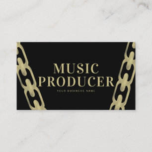 Grote Folie Ketting Muziek Industrie Producent DJ Visitekaartje
