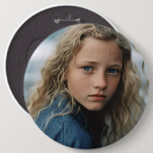 GROTE FOTO AANGEPASTE BUTTON (Voorkant /achterkant)