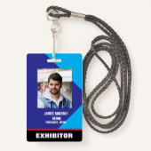 GROTE FOTO I.D. EXHIBITOR CREDENTIALS BADGE (Voorkant met draagriem)