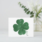 Grote Four Leaf Clover - stijl Briefkaart (Staand voorkant)