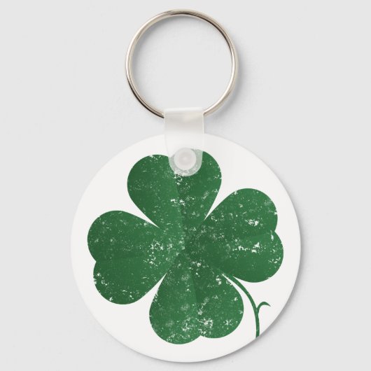 Grote Four Leaf Clover - stijl Sleutelhanger (Voorkant)