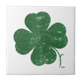 Grote Four Leaf Clover -  stijl Tegeltje (Voorkant)