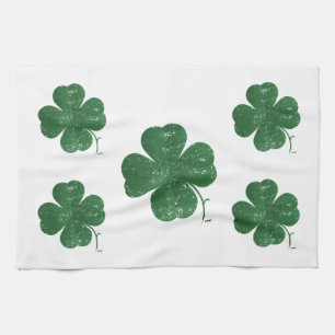 Grote Four Leaf Clover -  stijl Theedoek