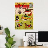 Grote Franse circus op het terrein van Shokonsha Poster (Thuiskantoor)