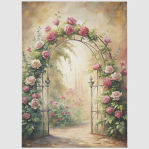 Grote Franse Cottage Core Ephemera Decoupage Tissuepapier