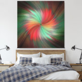 Grote Friggin Swirl Stretched Canvas Print (Insitu (Slaapkamer))