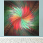 Grote Friggin Swirl Stretched Canvas Print (Insitu (Houten vloer))