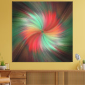 Grote Friggin Swirl Stretched Canvas Print (Insitu (Woonkamer))