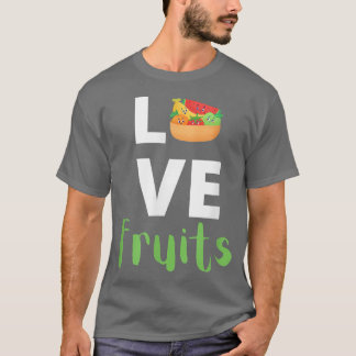 Grote fruitliefhebber draag, vegans, vegetariërs t-shirt