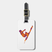 GROTE FUN SKIËN BAGAGELABEL (Voorkant verticaal)