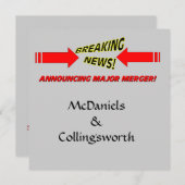 Grote fusie trouwdatum kaart (Voorkant / Achterkant)