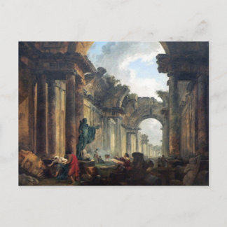Grote Galerij van het Louvre in Ruins - 1796 Briefkaart