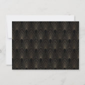  Grote Gatsby 20s Kunst Deco sparen de datum Save The Date (Achterkant)