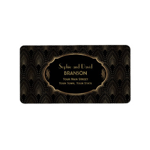 Grote Gatsby Vintage jaren 20 Art Deco Trouwfeest Etiket