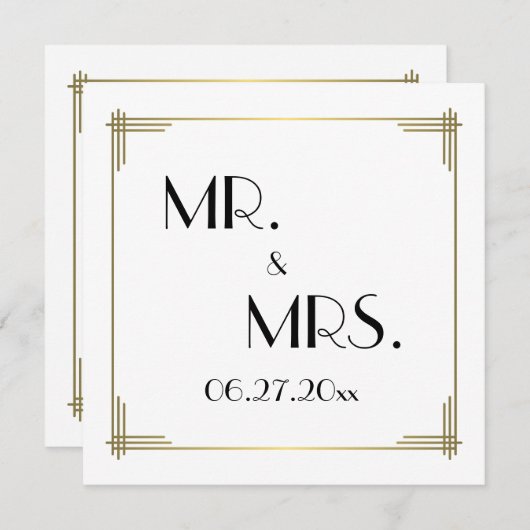 Grote Gatsby Witte Kaart Doos Kaarten (Voorkant / Achterkant)