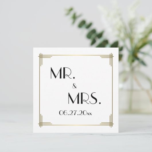 Grote Gatsby Witte Kaart Doos Kaarten (Staand voorkant)