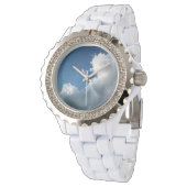 Grote gebogen wolk horloge (Gekanteld)