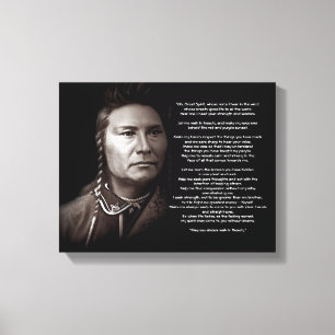 Grote Geest Oude Gebed citaat Canvas Afdruk