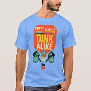 Grote geesten denken hetzelfde grappige Pickleball T-shirt